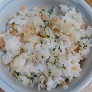 鮭と青海苔のチャーハン